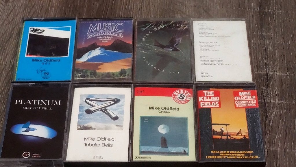 MIKE OLDFIELD LOT DE 8 CASSETTES, CD & DVD, Enlèvement ou Envoi, Originale, Utilisé, Rock en Metal