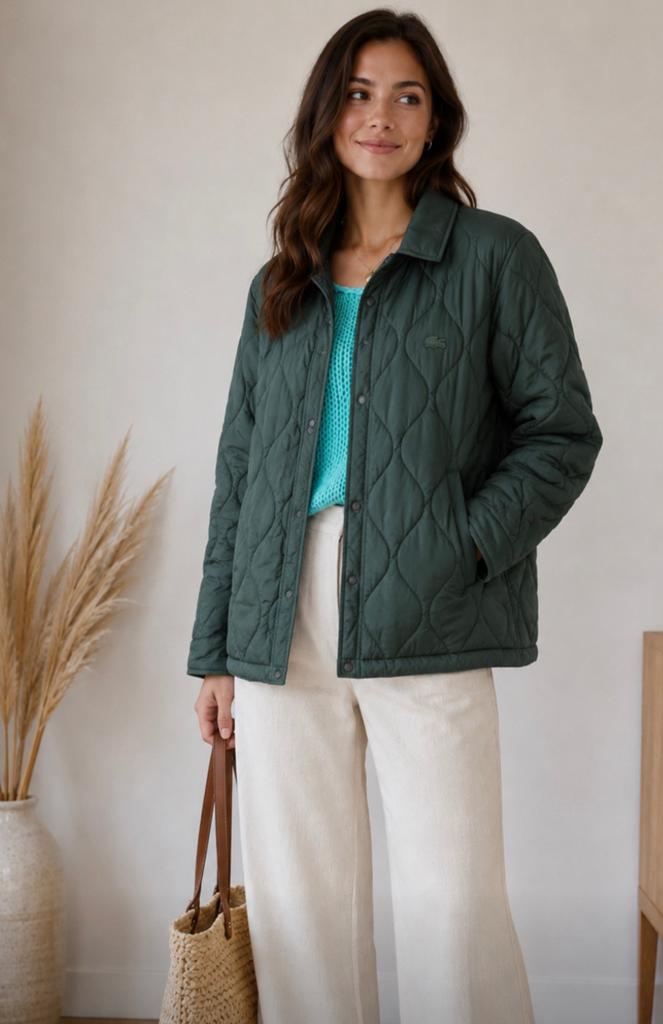 Zomerjas van Lacoste maat M, Ophalen, Zo goed als nieuw, Maat 38/40 (M), Groen