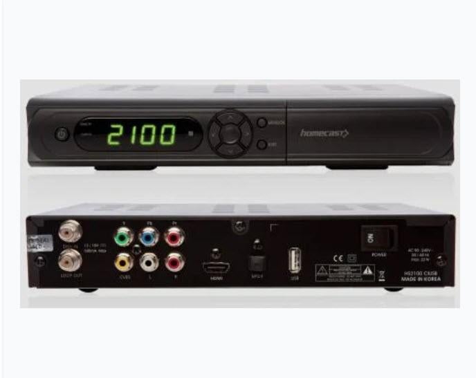 Récepteur satellite Full HD Homecast HS2100 Plus, Enlèvement ou Envoi, Neuf, Antenne (parabolique), Autres marques