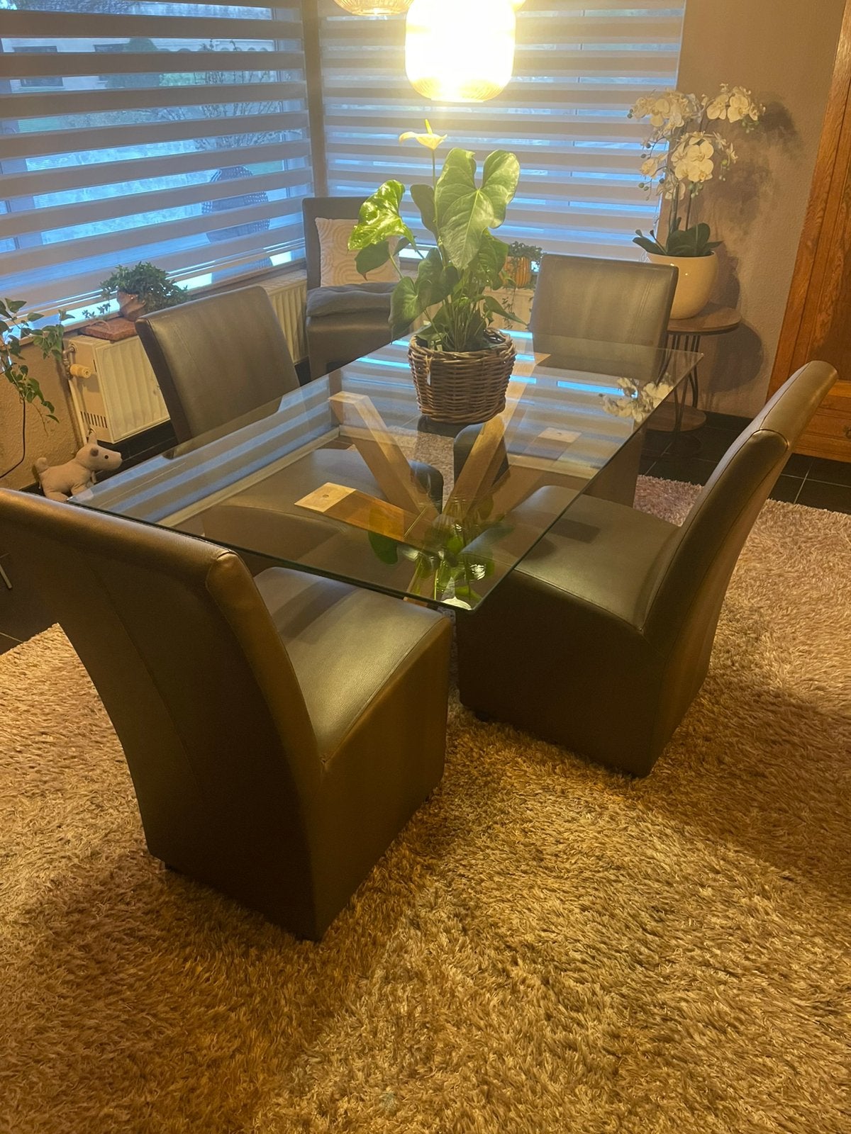 Tafel en 4 stoelen, Huis en Inrichting, Ophalen, Gebruikt