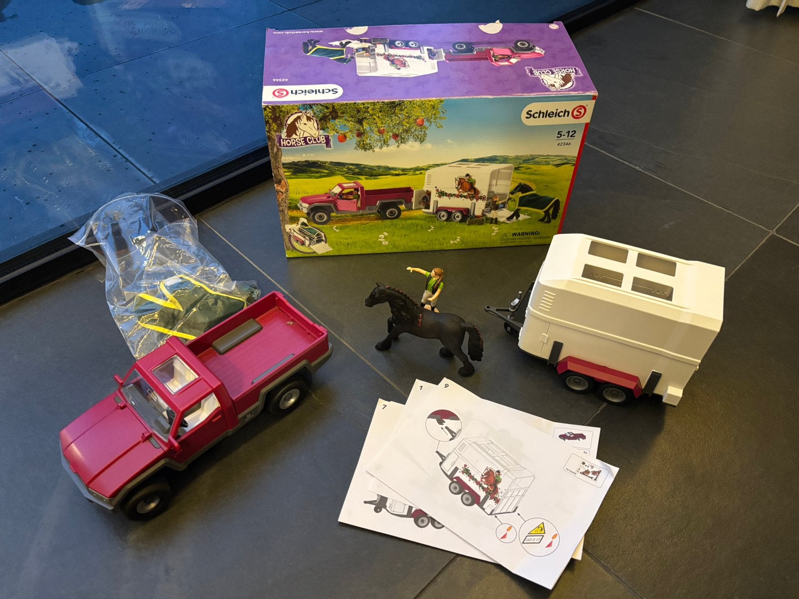Schleich 42346 Pickup met trailer, Ophalen, Zo goed als nieuw