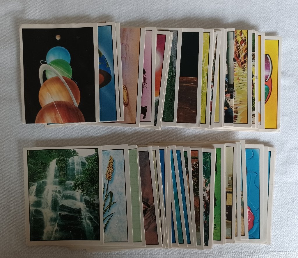 70 autocollants Panini WWF Habiter la Terre (1990), Enlèvement ou Envoi, Comme neuf, Plusieurs autocollants