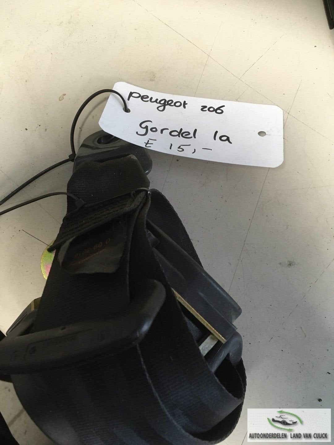 peugeot 206 gordel Linksachter of Rechtsachter, -, Utilisé, -, -