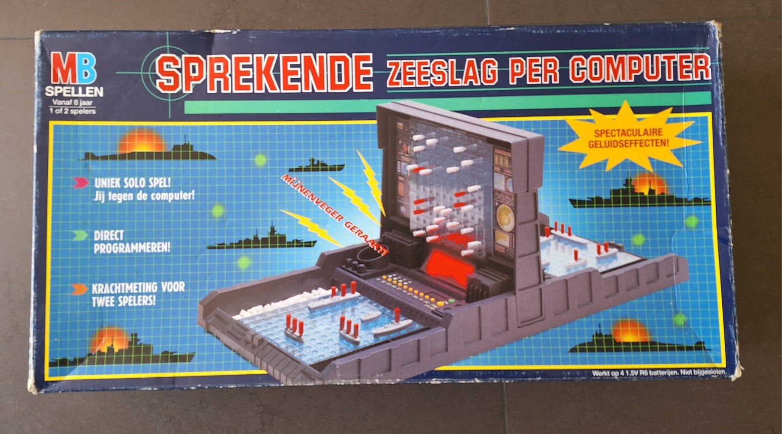 Oud MB zeeslag spel (1990), Ophalen, Gebruikt