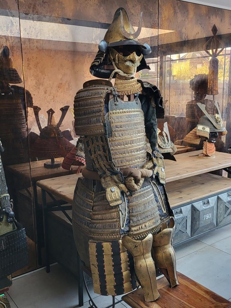 Japanse antieke Eboshi Yoroi-set Royal Armor van Busho/Shogu, Ophalen of Verzenden