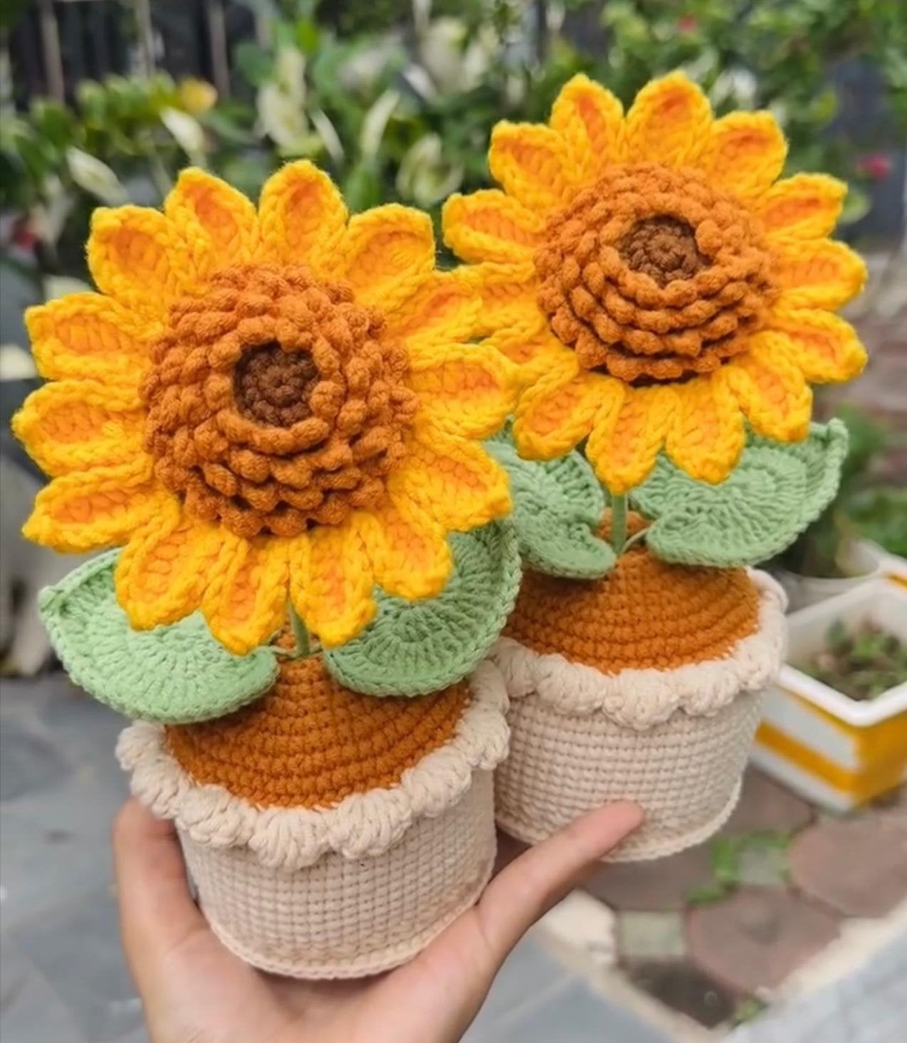 Gehaakte bloemen, Hobby & Loisirs créatifs, Tricot & Crochet, Enlèvement ou Envoi