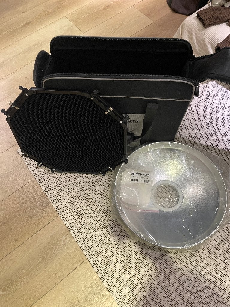 Modificateur Elinchrom : Beauty Dish, Rotalux Softbox, Snoot, Elinchrom, Mini studio photo, Comme neuf, Enlèvement