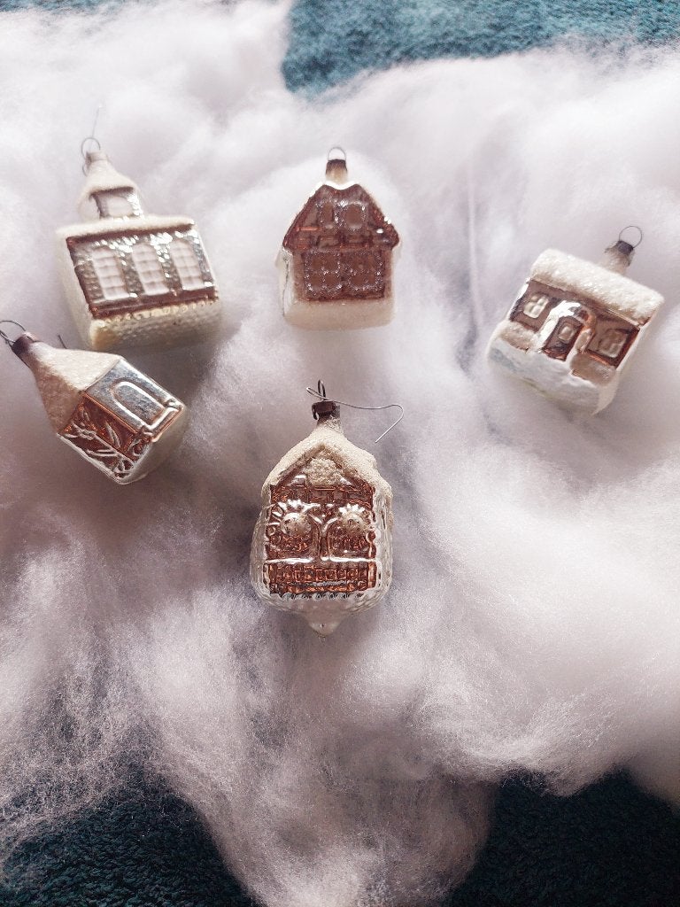 Vintage gesuikerde huisjes, Ophalen of Verzenden, Zo goed als nieuw