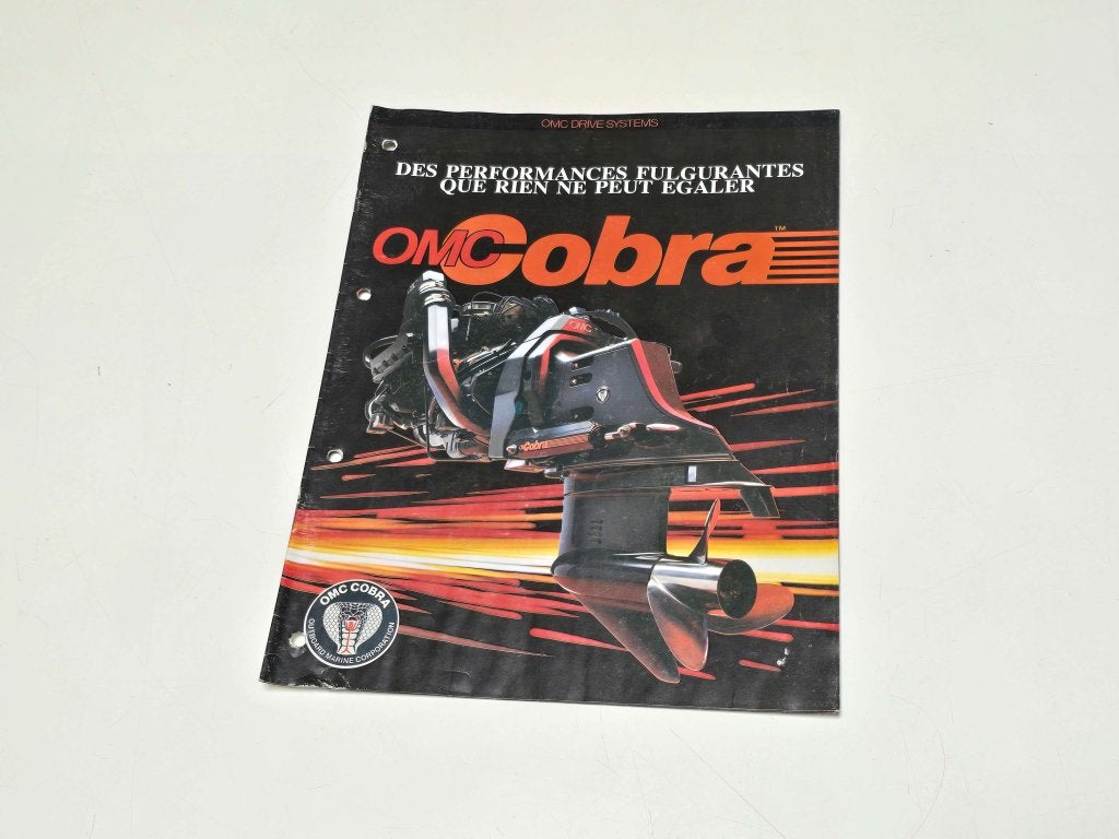 1986 OMC  COBRA Folder origineel, Sports nautiques & Bateaux, Niet ingevuld, Enlèvement ou Envoi, Niet ingevuld, Utilisé