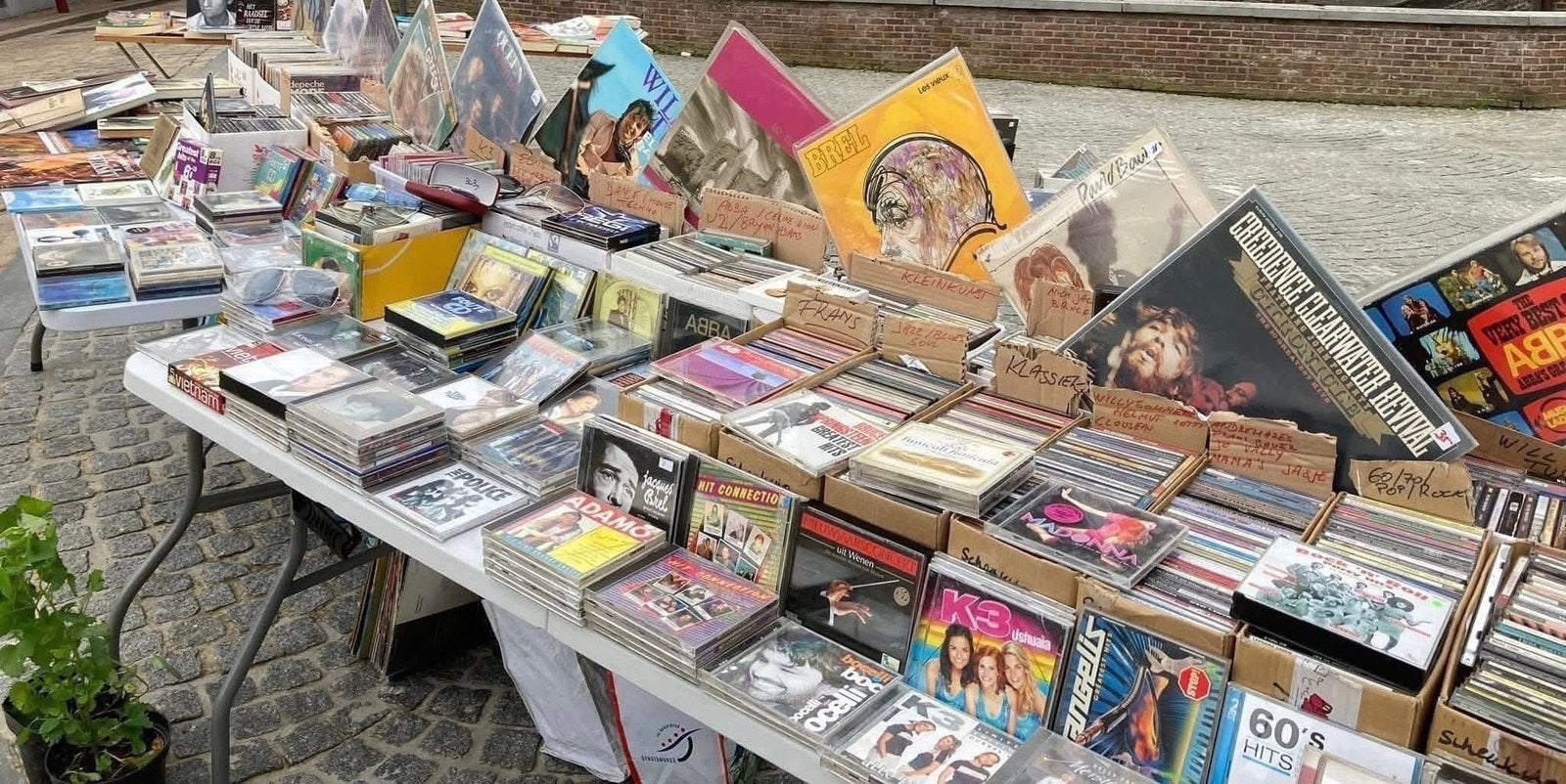 21 JUNI Geraardsbergen rommelmarkt/CD- lp -single, Cd's en Dvd's, Ophalen of Verzenden