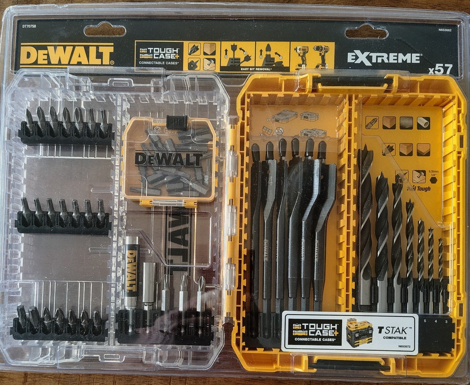 DeWalt Extreme Boor- en Bitset - 57-delig, Ophalen of Verzenden, Nieuw