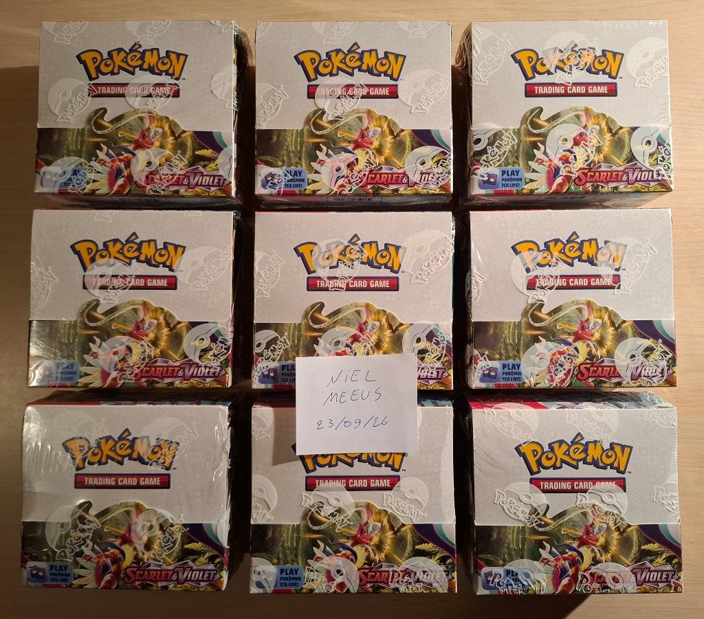 Pokémon sealed Scarlet & Violet booster boxes, Enlèvement ou Envoi, Neuf, Booster box