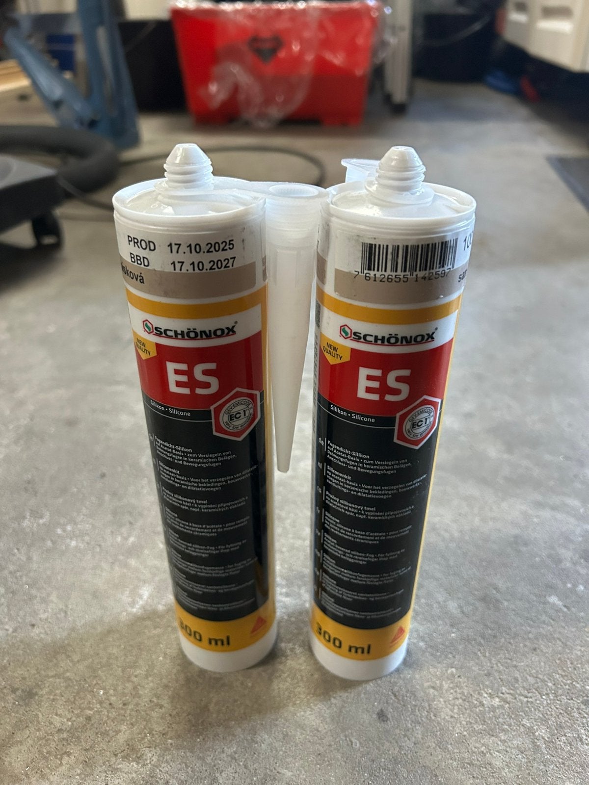 2x Siliconenkit Schonox zandsteen, Doe-het-zelf en Bouw, Ophalen, Nieuw