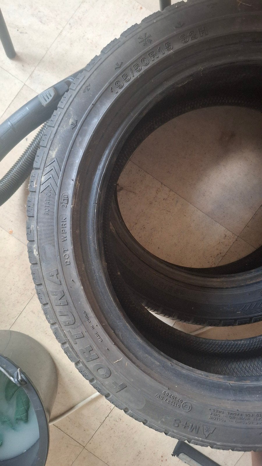 2 pneus hiver Fortuna 195/50 r15, Enlèvement, Comme neuf