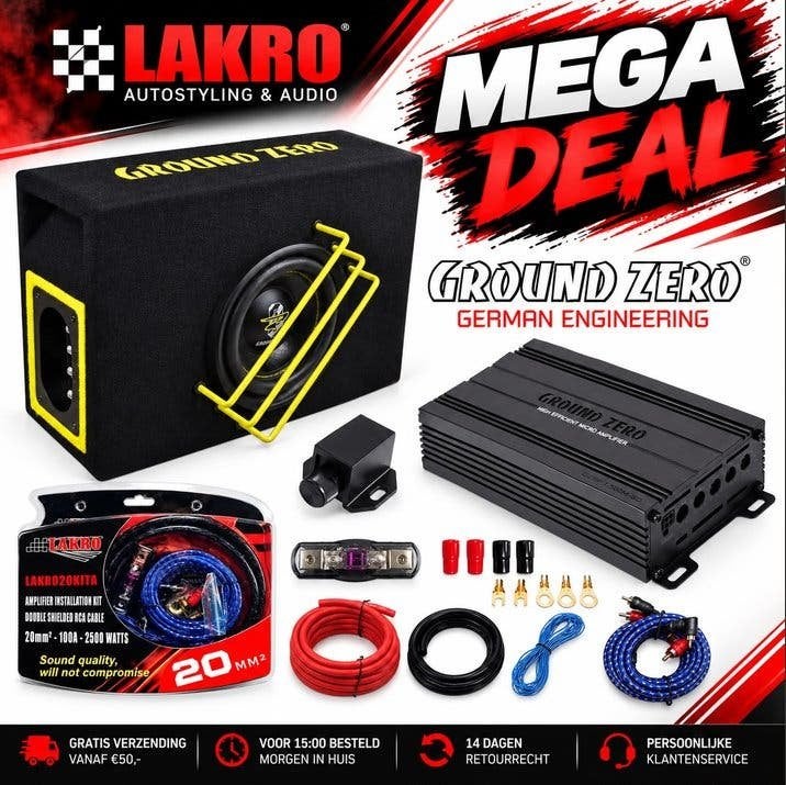 Ground Zero 16SPL-450.1M pack 3 -700watt