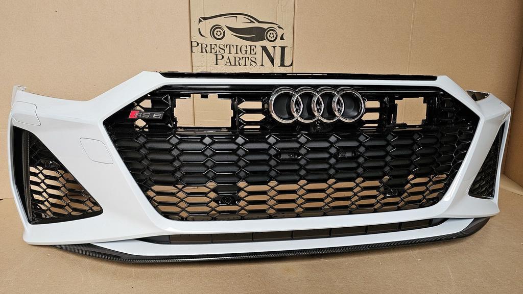 Voorbumper Audi A6 C8 4K RS6 ORIGINEEL 6xPDC CAMERA CARBON, -, Origine de la pièce connue, Utilisé, -
