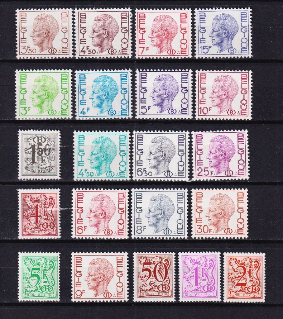 België Dienstzegels 1971-1982 **, Postzegels en Munten, Verzenden, Postfris, Postfris