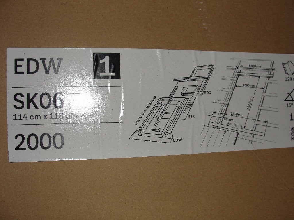 VELUX vervanggootstuk, Ophalen, 80 tot 120 cm, 80 tot 120 cm, Nieuw