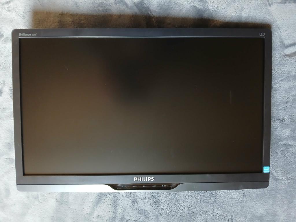 Philips 221S Full HD Monitor + Vogel’s Monitorarm, Computers en Software, Monitoren, Ophalen, Philips, In hoogte verstelbaar, Zo goed als nieuw