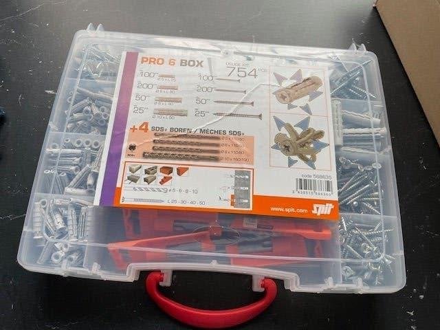 spit pluggenkoffer met boren nieuw, Doe-het-zelf en Bouw, Ophalen of Verzenden, Nieuw, Pluggen