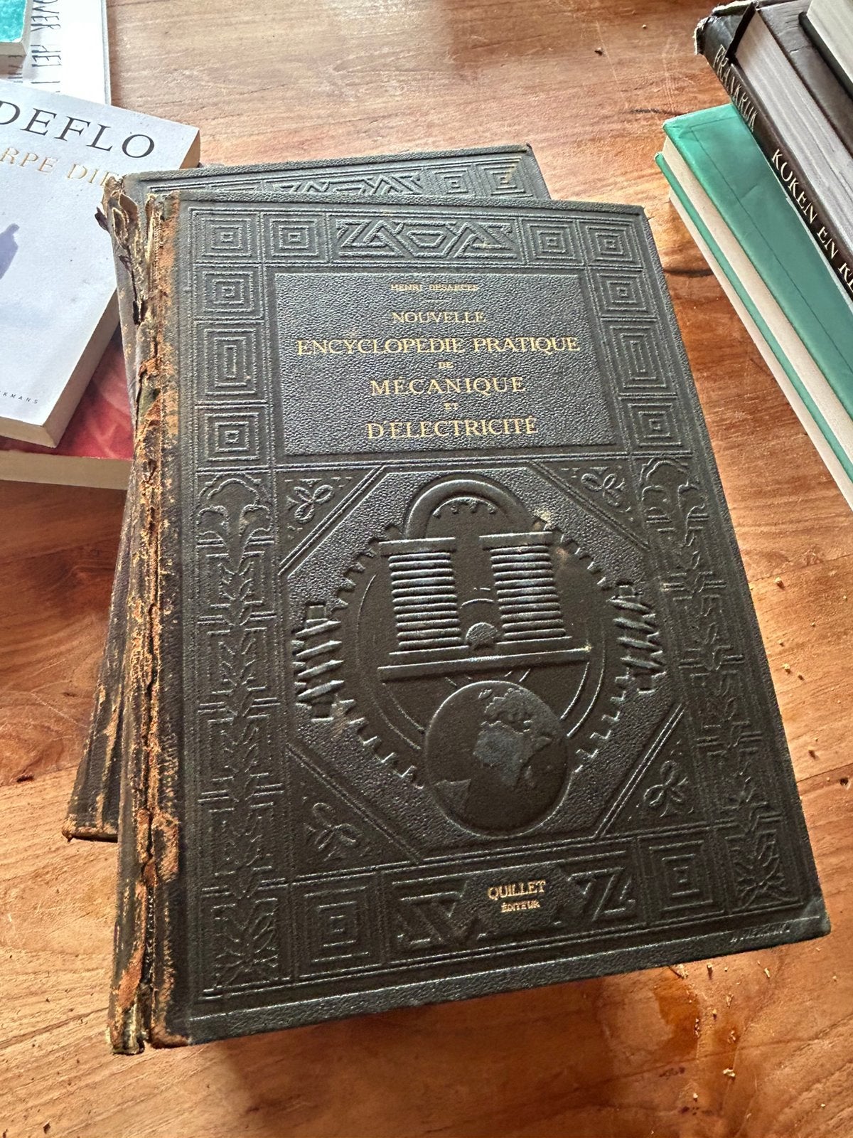 4-delige encyclopedie pratique de mecanique et d’electricité, Antiek en Kunst, Ophalen