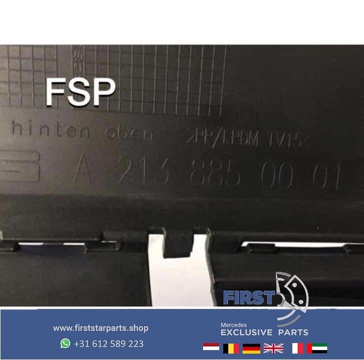 W213 AMG Achterbumper Mercedes E Klasse 2016-2018 zwart E63, Gebruikt, -, Ophalen of Verzenden, Achter
