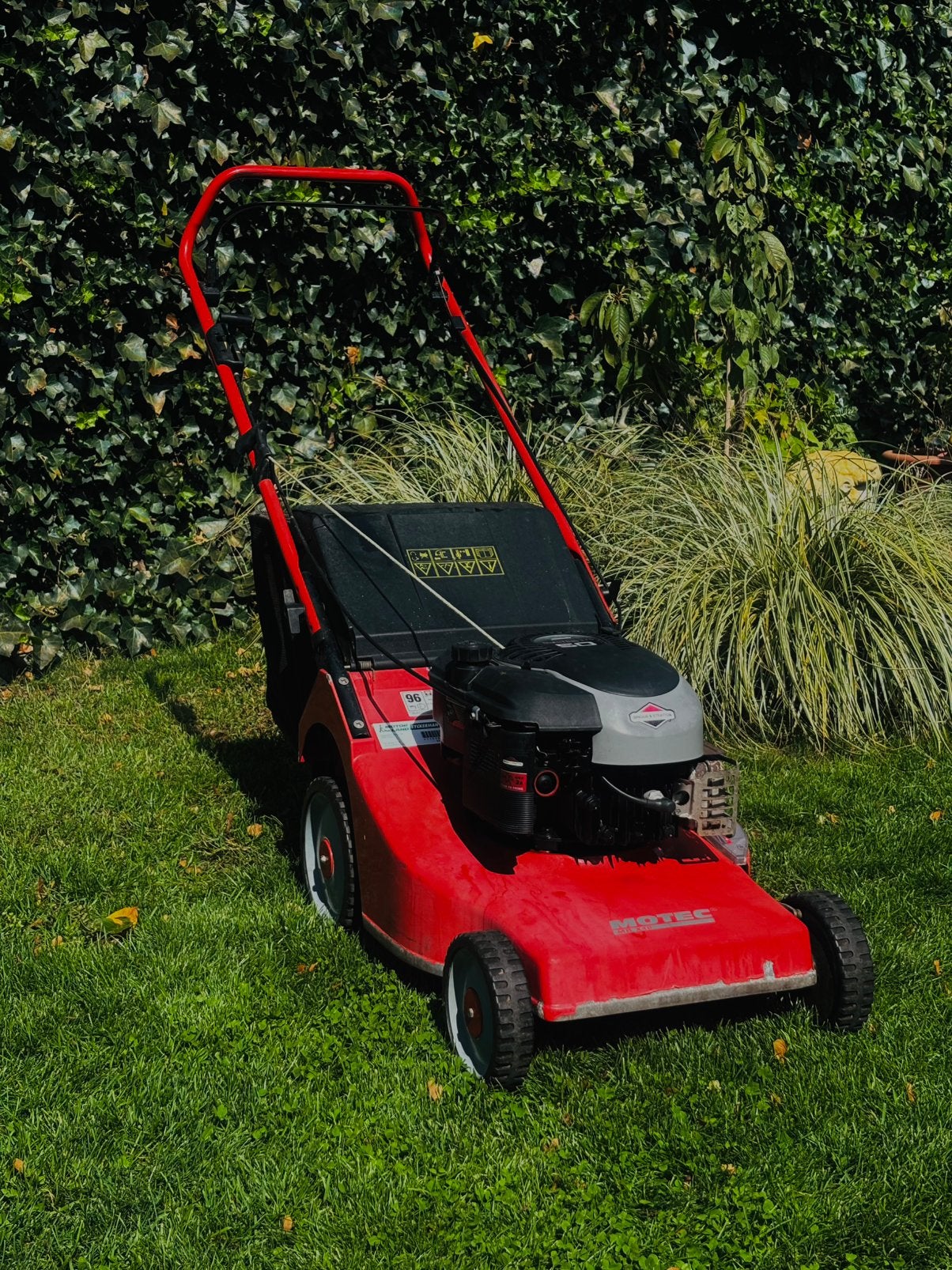 Briggs & Stratton 5.0 pk– Grote beurt gehad!, Tuin en Terras, Grasmaaiers, Ophalen, Gebruikt, Benzine-grasmaaier, Opvangzak