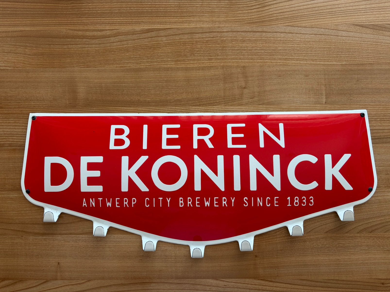 Originele De Koninck geëmailleerde kapstok – Nieuw!, Collections, Marques de bière, Neuf, De Koninck, Enlèvement
