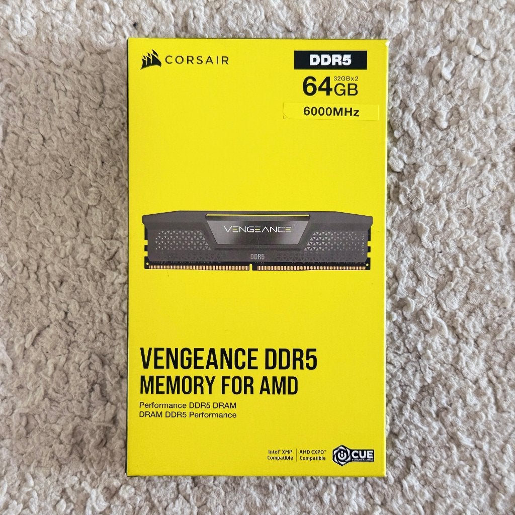 Corsair DDR5 Vengeance 2x32GB 6000 CMK64GX5M2B6000Z30, Informatique & Logiciels, Enlèvement, Utilisé, Desktop, DDR5