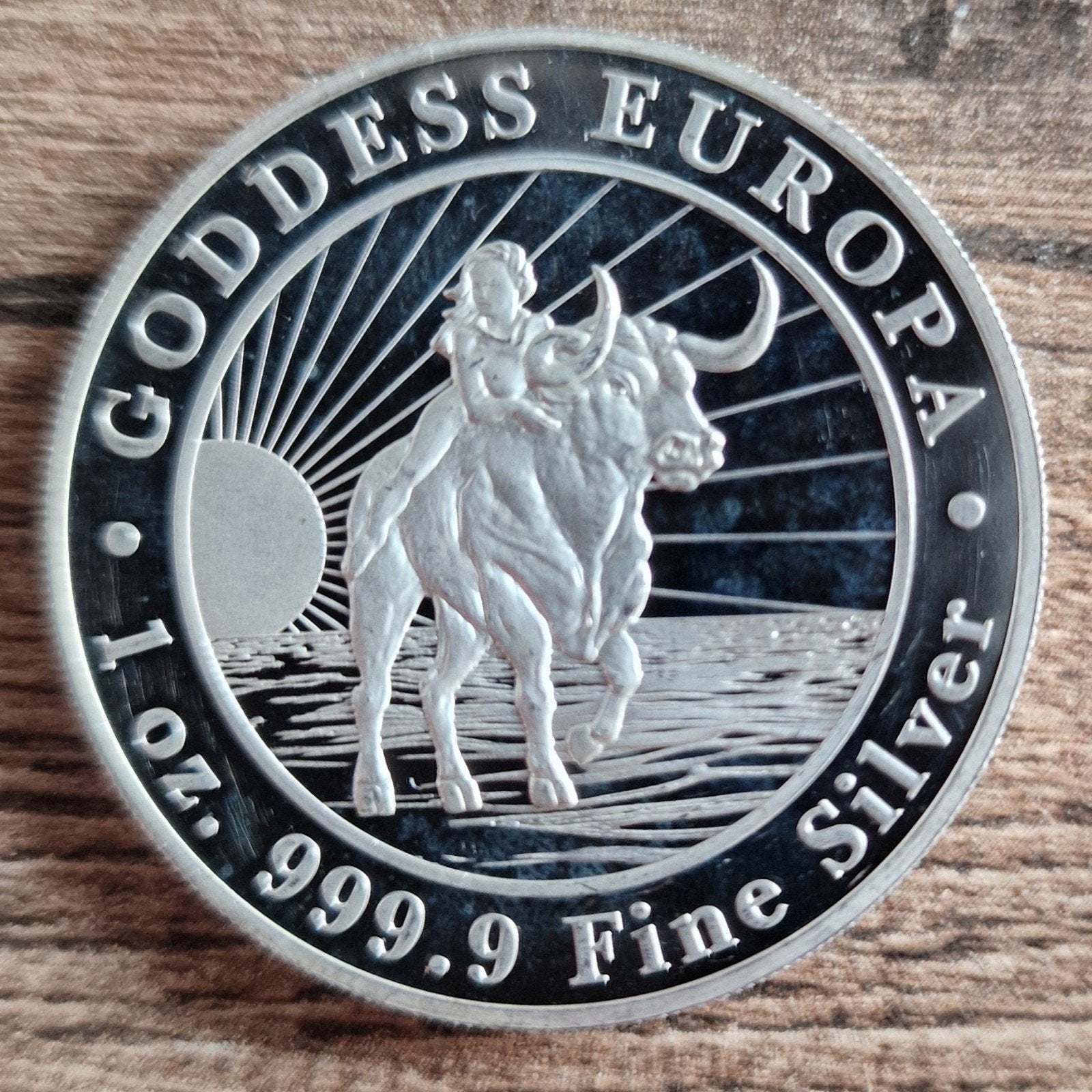 Pièce de 1 oz en argent Goddess Europa, Enlèvement ou Envoi, Argent