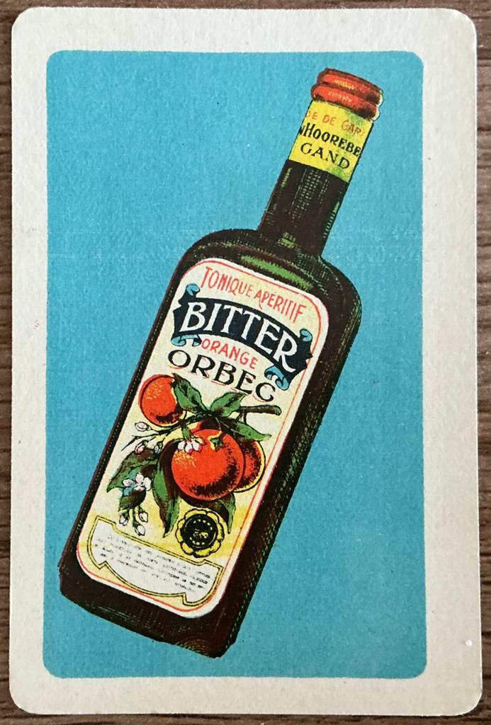 Speelkaart ORBEC/BITTER ORANGE/VAN HOOREBEKE/GENT, Verzamelen, Speelkaarten, Jokers en Kwartetten, Ophalen of Verzenden, Zo goed als nieuw