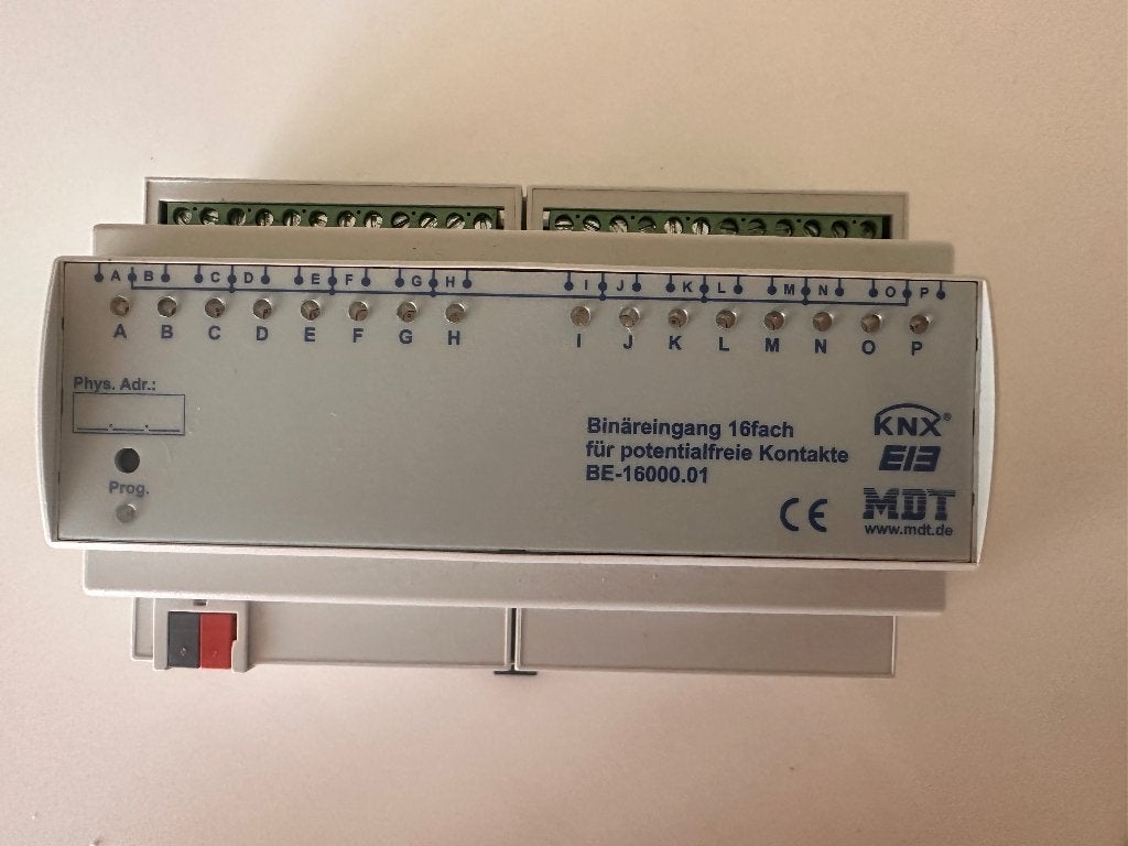 MDT KNX BE-16000.01 binaire ingang 16-voudig, Ophalen of Verzenden, Zo goed als nieuw, Overige typen