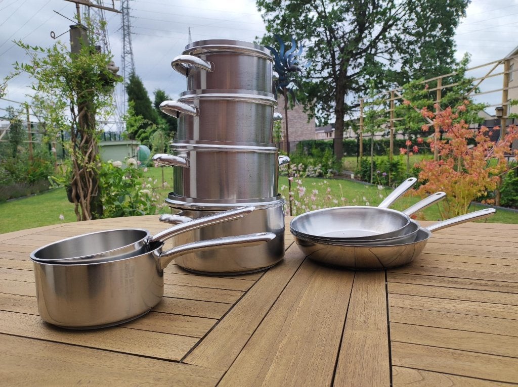 kookpotten Demeyere, Huis en Inrichting, Keuken | Potten en Pannen, Ophalen, Inox, Demeyere, Gebruikt
