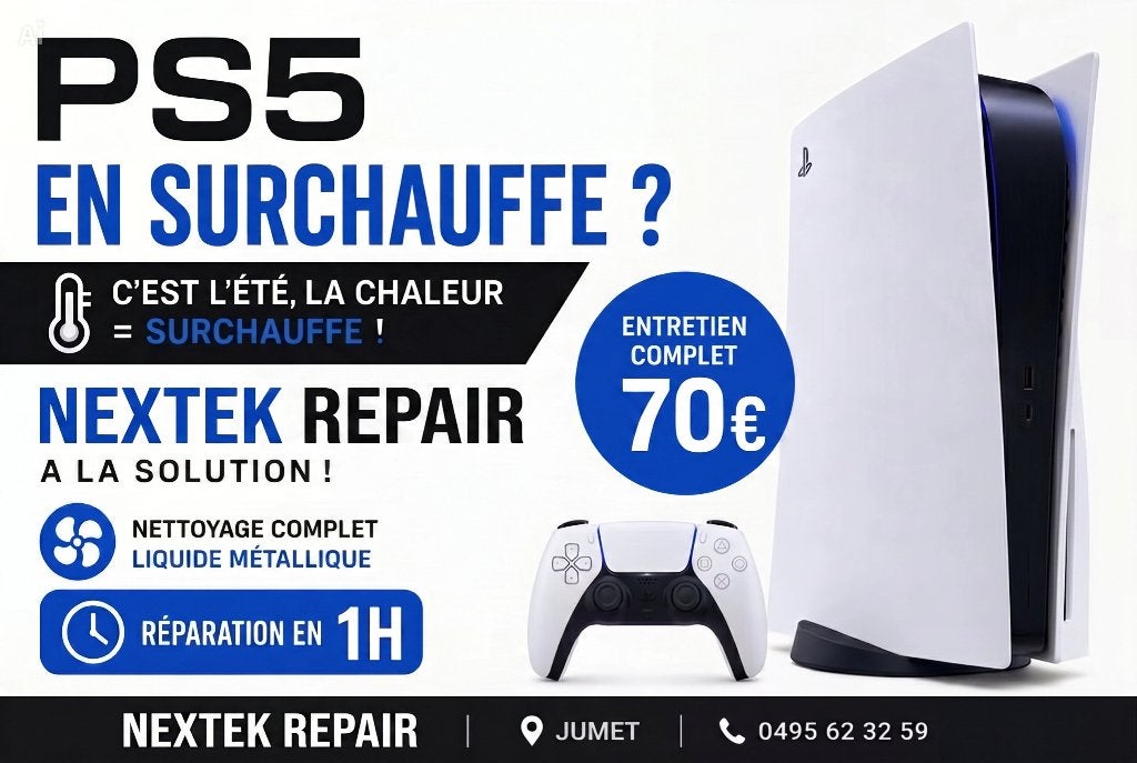 PS5 en Surchauffe ? Nettoyage Complet & Liquide Métal = 70€, Neuf, Virtual Reality, Un ordinateur, Enlèvement