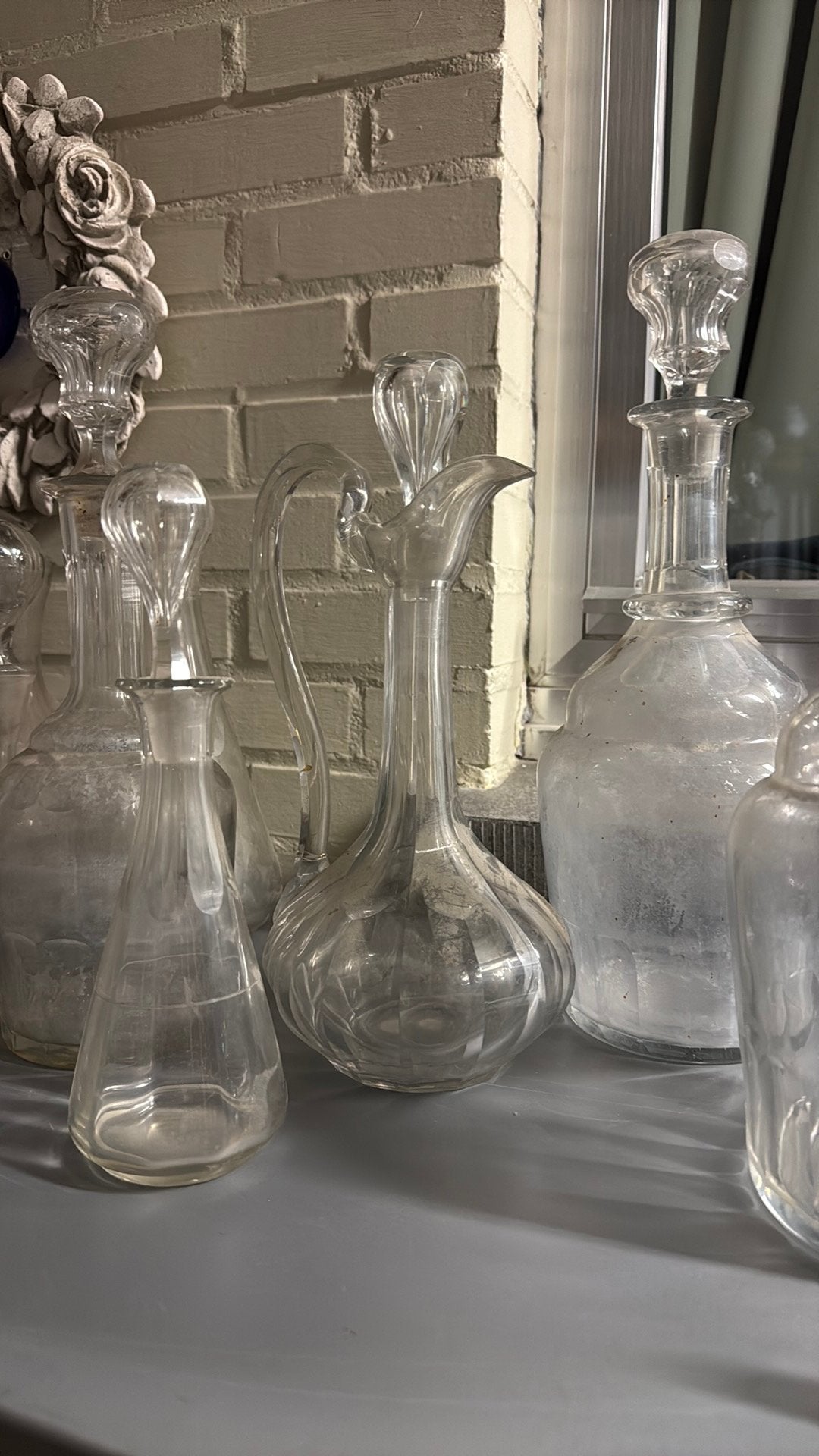 Lot de carafes et bouteilles (11 au total), Antiquités & Art, Enlèvement