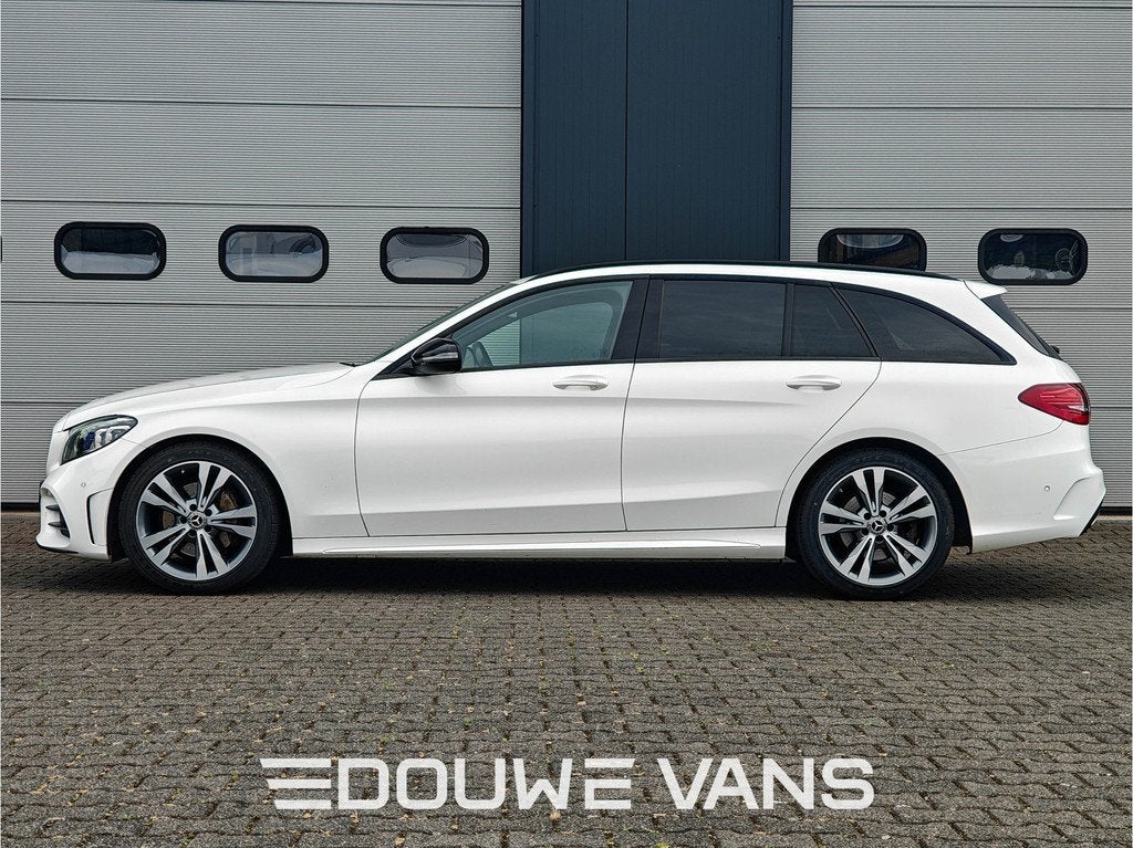 Mercedes-Benz C-Klasse Estate 200 AMG Night Edition Distroni, Cuir et Alcantara, Entreprise, Carnet d'entretien, 1465 kg