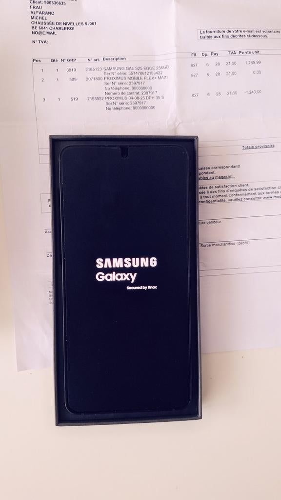 Samsung s25 edge, Télécoms