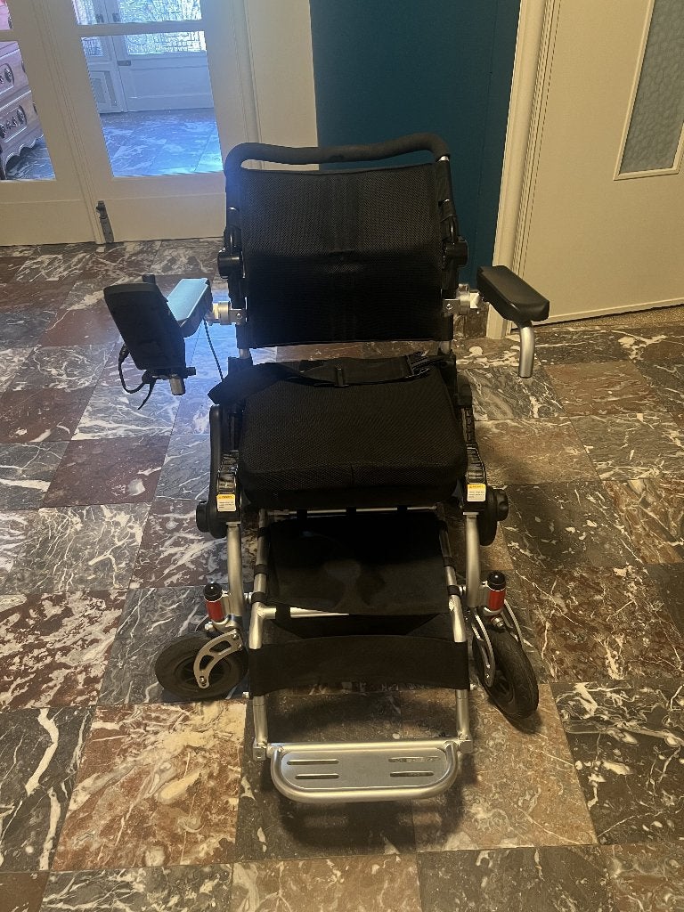 Fauteuil roulant électrique pliable - Très bon état, Enlèvement, Pliant, Comme neuf, Fauteuil roulant électrique