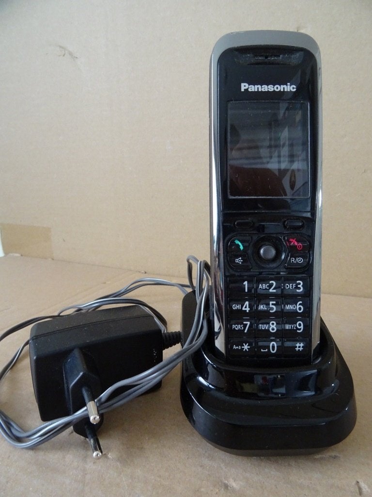 Téléphone résidentiel sans fil Panasonic + station de base, Enlèvement ou Envoi, Onbekend, 1 combiné, Utilisé