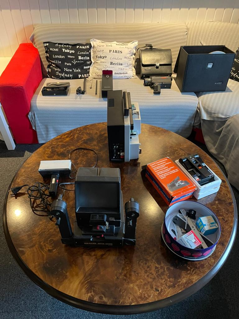 8mm camera met toebehoren, Ophalen of Verzenden, 8mm, Camera