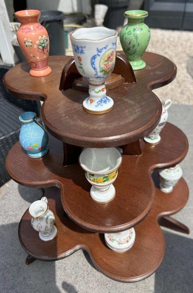 12 porseleinen mini vaasjes, Huis en Inrichting, Woonaccessoires | Vazen, Ophalen