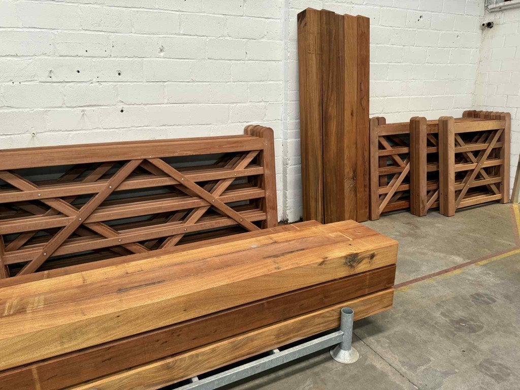 Ruime keuze aan hardhouten/geimpregneerde poorten, Tuin en Terras, Ophalen of Verzenden, Hout