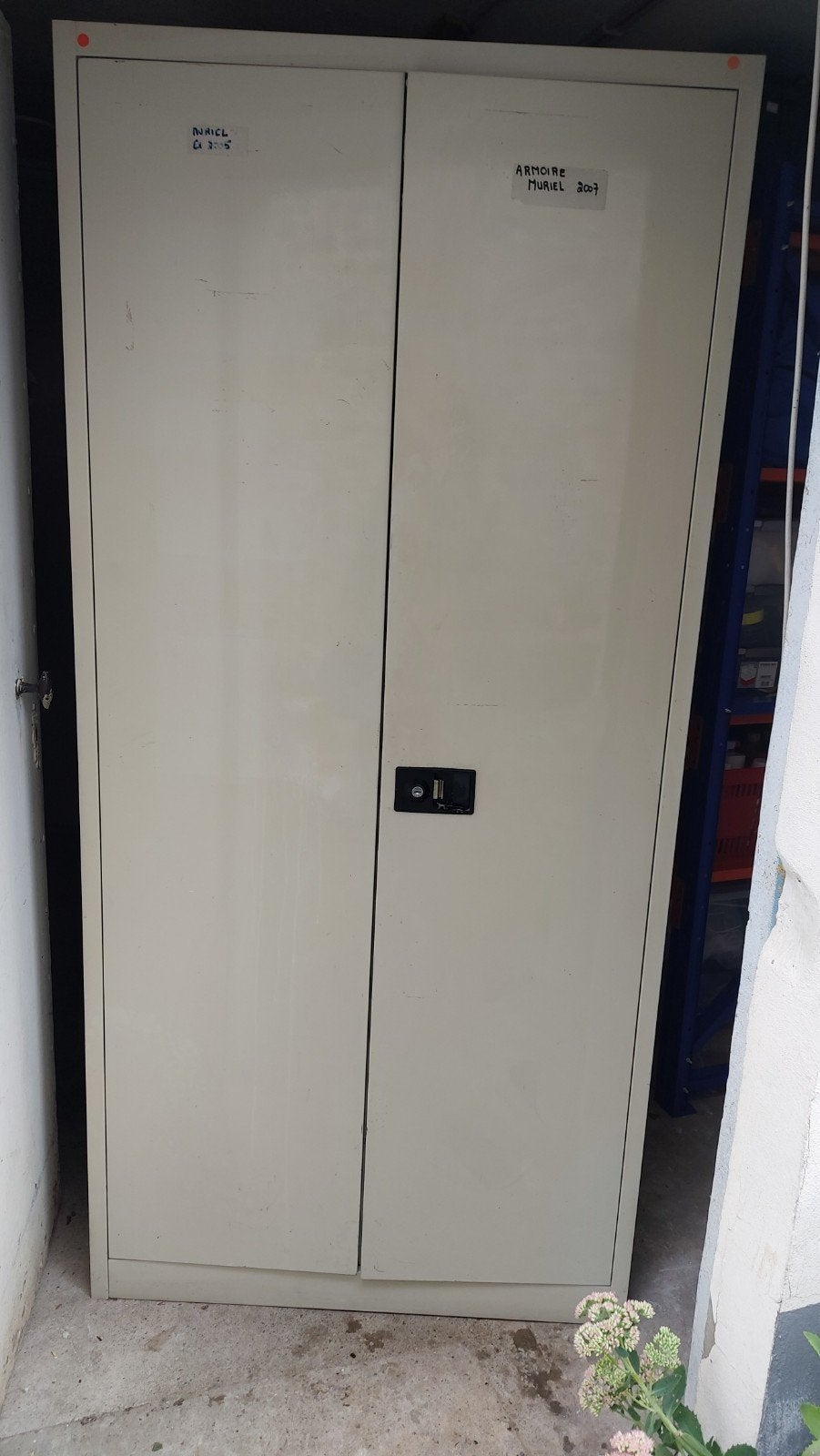 Armoire metallique style Mewaf 195/92/46, Maison & Meubles, 25 à 50 cm, Plusieurs portes, 50 à 100 cm, Métal