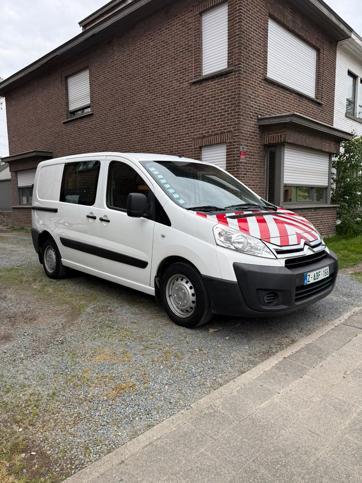 Citroen jumpy 1.6 HDI / lichte vracht / Airco / Alu rekken, Auto's, Voorwielaandrijving, Zwart, Citroën, Wit