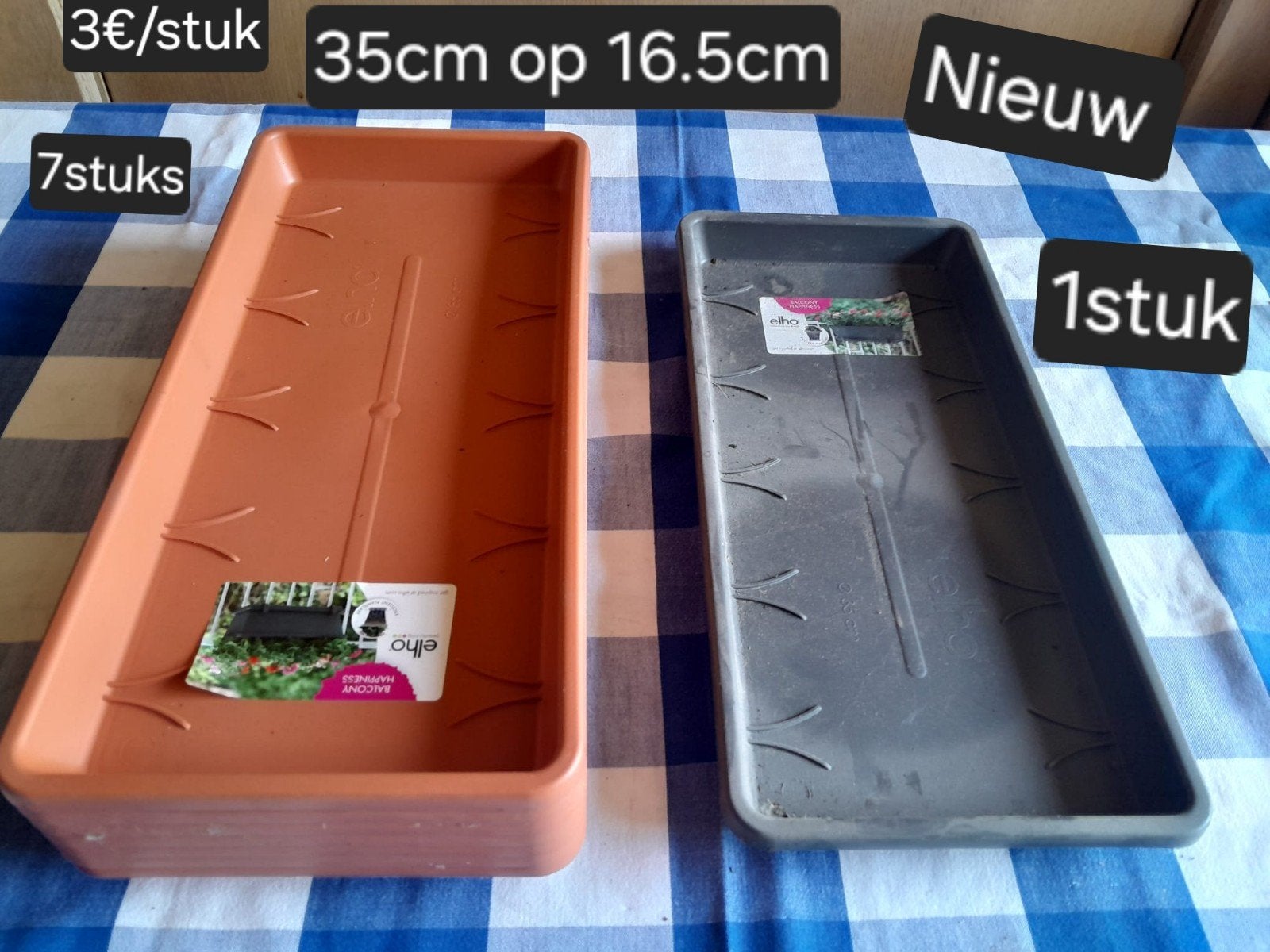 Elho balkonbak 40cm Nieuw, Tuin en Terras, Ophalen, Nieuw, Kunststof, Balkon