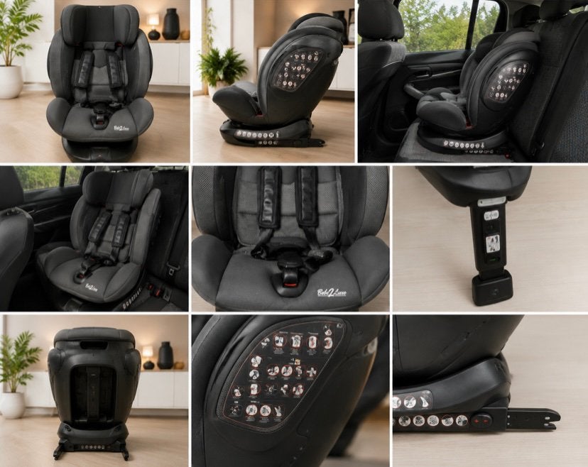 Siège auto Bébé2Luxe 360 ISOFIX – pivotant – très bon état, Enlèvement, Comme neuf