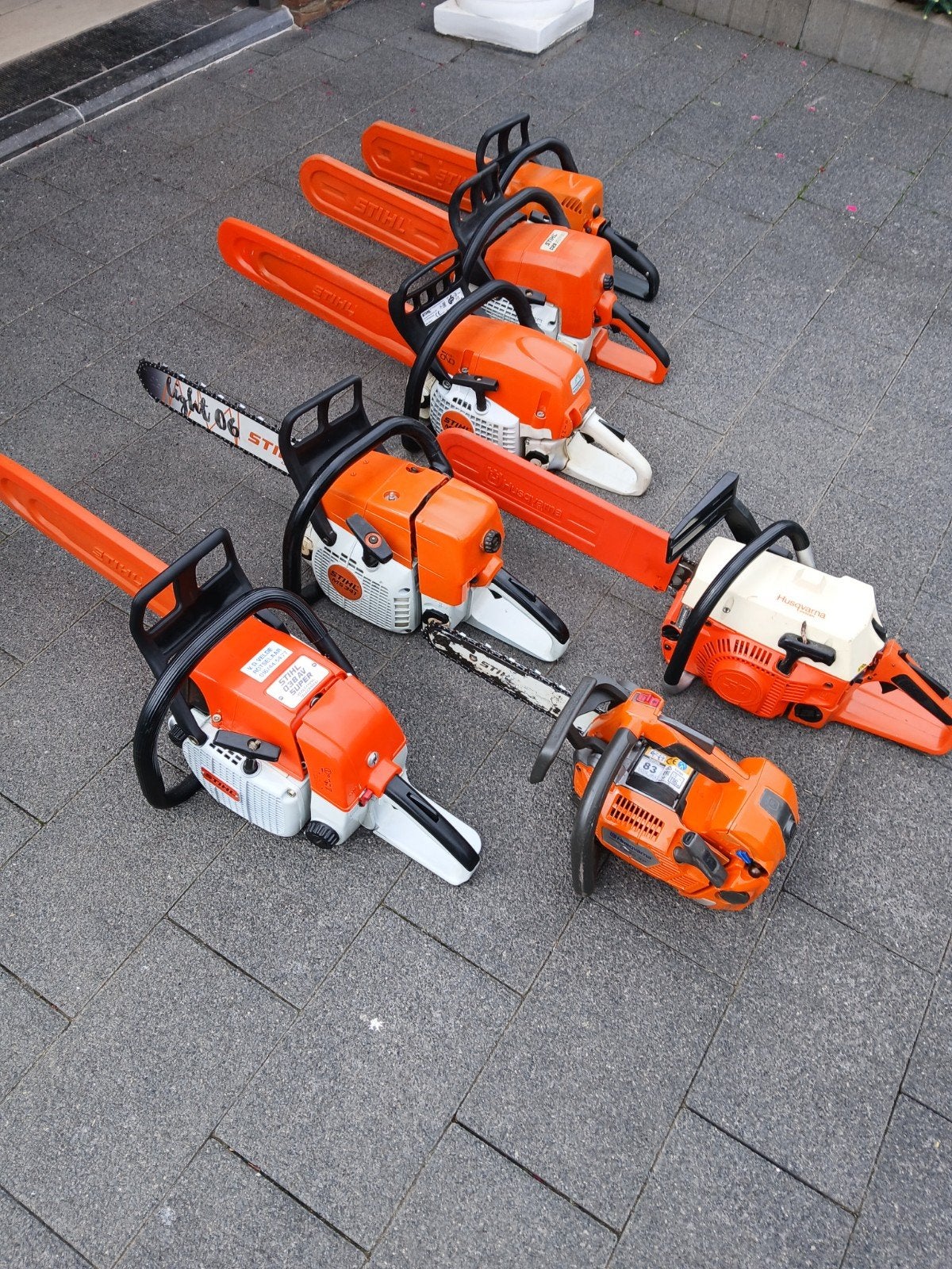 Stihl,Husqvarna kettingzagen, Enlèvement