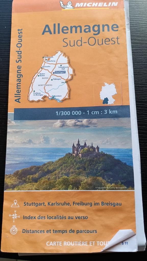 Landkaarten Duitsland, Boeken, Atlassen en Landkaarten, Ophalen, Duitsland