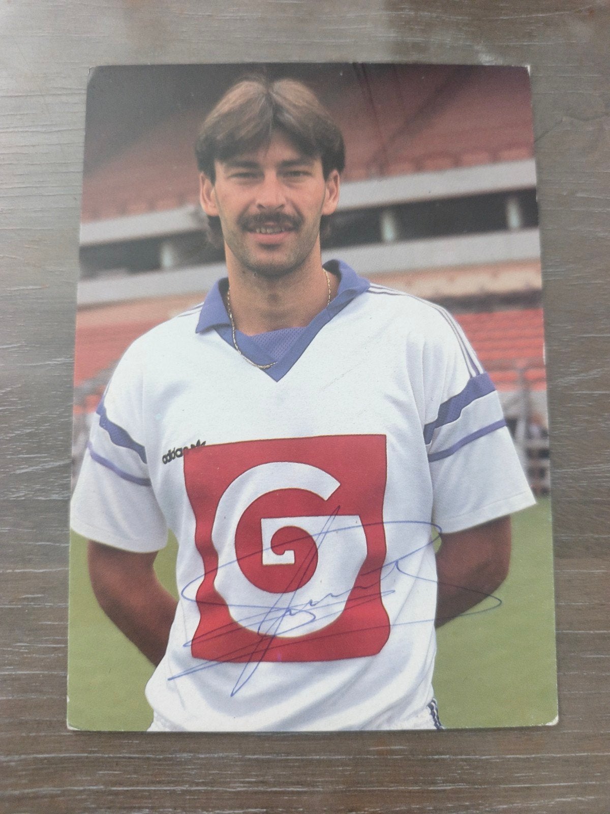carte dédicacée RSC Anderlecht Michel Degroote, Collections, Enlèvement ou Envoi