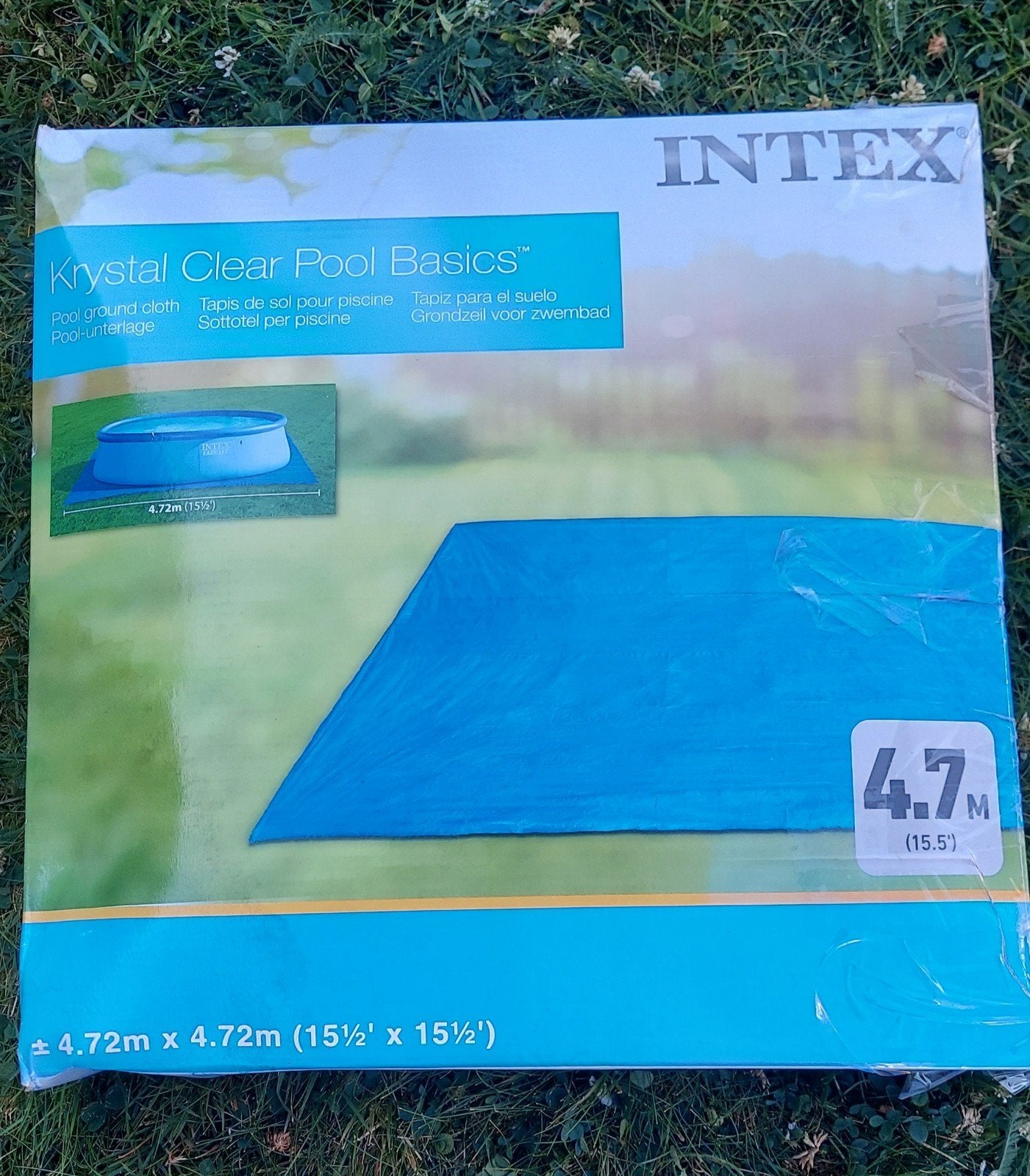 Intex zwembad grondzeil, Ophalen, Grondzeil